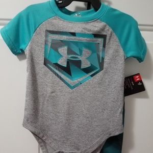 NWT Boys Under Armour Outfit! Size 3/6 month